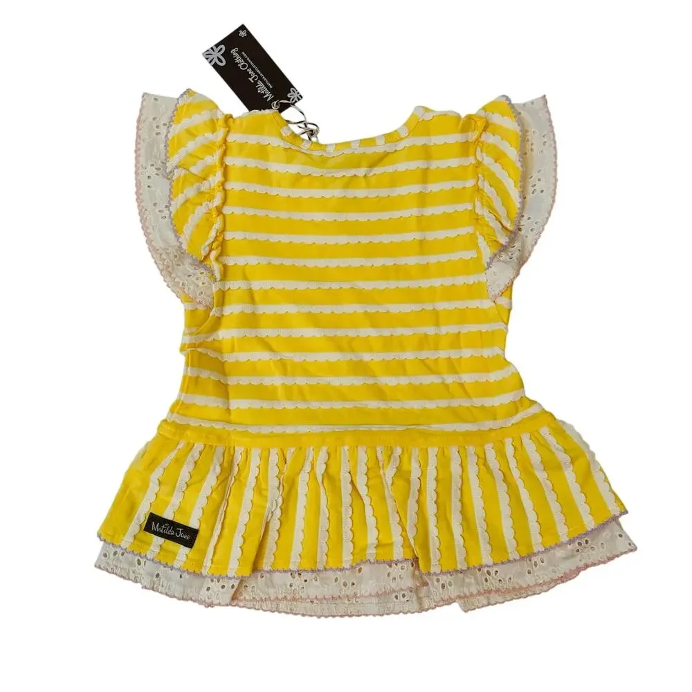 NWT Matilda Jane Size 4 Enchanted Garden Sunkissed Knit Girls Top